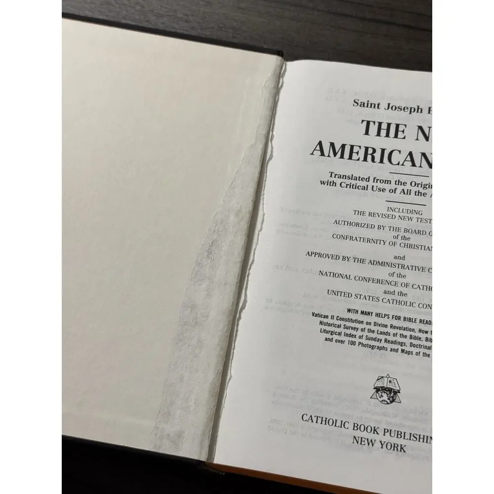 Saint Joseph Edition of THE NEW AMERICAN BIBLE 1970 HB